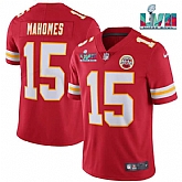 Men & Women & Youth Kansas City Chiefs #15 Patrick Mahomes Red Super Bowl LVII Patch Vapor Untouchable Limited Stitched Jersey,baseball caps,new era cap wholesale,wholesale hats